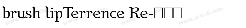 brush tipTerrence Re字体转换